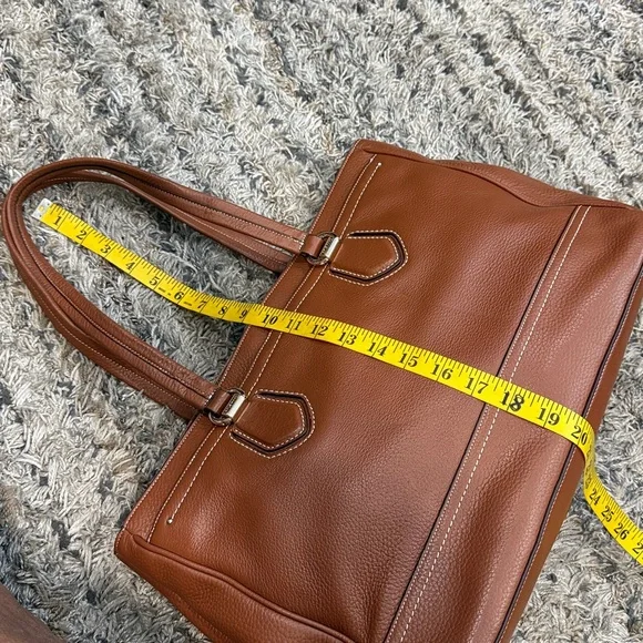 Cole Haan Brown Textured pebbled Leather work/everyday bag - Picture 10 of 13